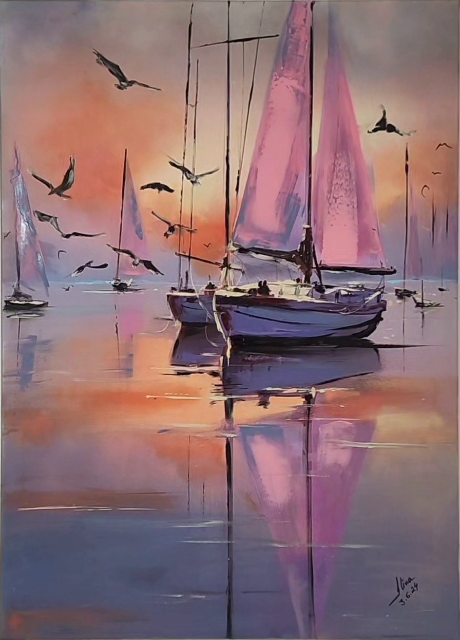 ArteDiAlina.com painting: Lady Sailor